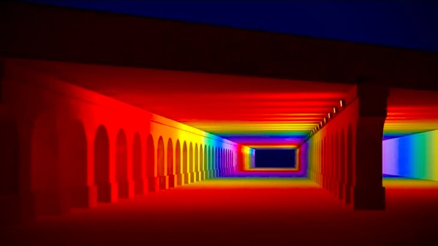 🌈 레인보우 터널 (큐슈국립박물관 입구)